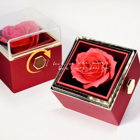 Eternal Bloom™ – Rotating Rose Jewelry Box